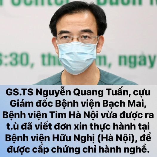 Gặp cựu giám đốc Bệnh viện Bạch Mai Nguyễn Quang Tuấn đang thực hành tại Bệnh viện Hữu Nghị