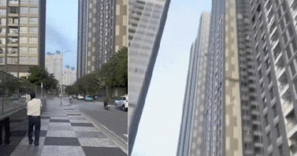 Khoảnh khắc thanh niên 22 tuổi ở TP.HCM bất ngờ ném 3 bình nước suối 20 lít từ chung cư cao tầng xuống đất khiến mọi người hú vía